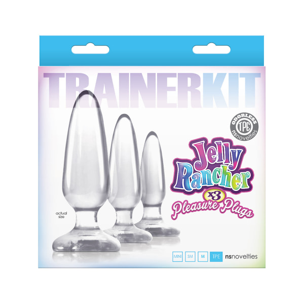 NSNovelties: Jelly Rancher, Pleasure Plugs, Træningskit Transparent