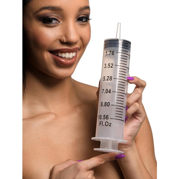 CleanStream: Enema Syringe with Tube (300 ml) Transparent