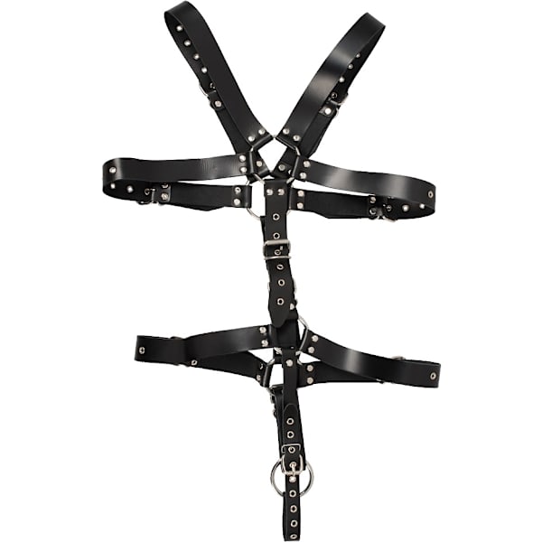 ZADO: Strap Body Harness with Ring Svart