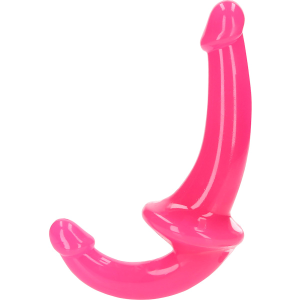 RealRock: Glow in the Dark Strapless Strap-On Rosa, Självlysande