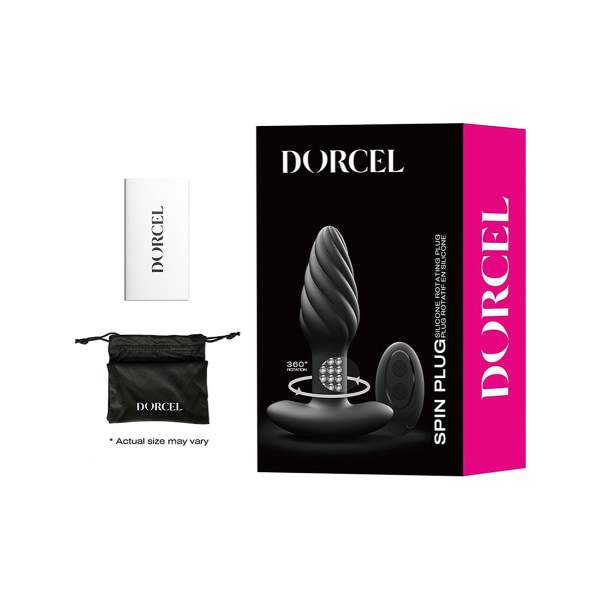 Dorcel: Spin Plug, Rotating Plug Vibrator Svart