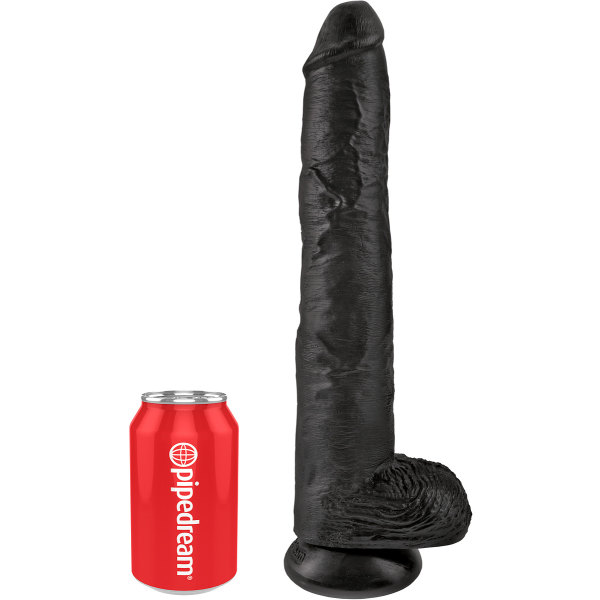 Pipedream: King Cock, 14 inch Cock with Balls Svart