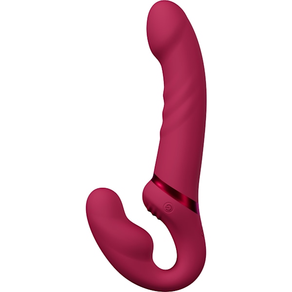 Lovense: Lapis, Bluetooth Vibrating Strapless Strap-on Dildo Rosa