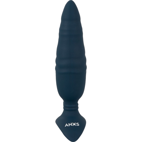 Anos: RC Thrusting Butt Plug with Vibration Blå