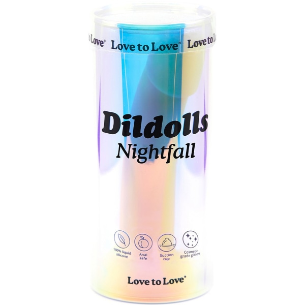 Love to Love: Dildolls Nightfall, Dildo imukuppilla, 18 cm Blå