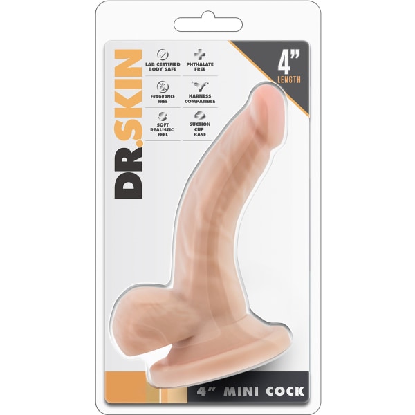 Dr. Skin: Mini Cock, 12 cm Ljus hudfärg