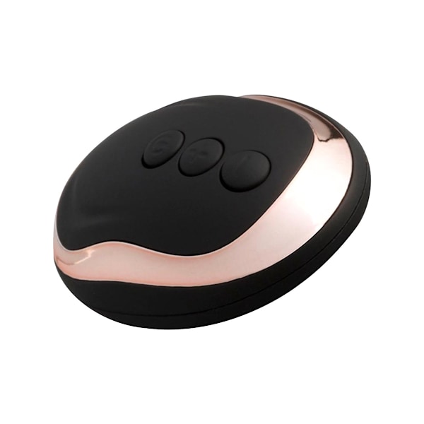 Teazers: Ribbed Vibrating Egg with Remote Control Svart