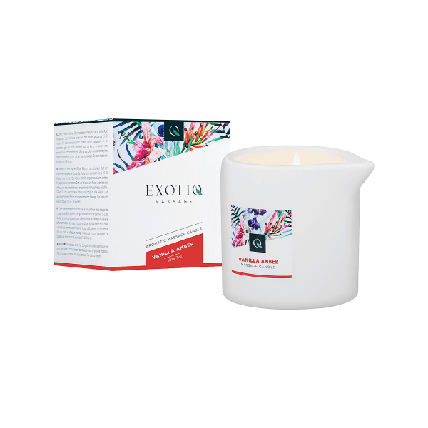 Exotiq: Massage Candle, Vanilla Amber, 200 g Vit