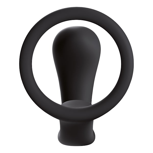 Fun Factory: Bootie Ring, Penisring + Plug, svart Grå