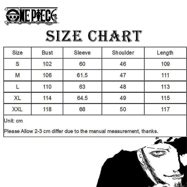Anime One Piece Trafalgar Law Cosplay kostym Herr Cos Unisex lång kappa kappa hatt One Piece Pants Blue L