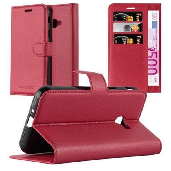 Samsung Galaxy XCover 4 / XCover 4s Cover Case Case - med kortplatser och stativfunktion CARMINE RED Galaxy XCover 4 / XCover 4s