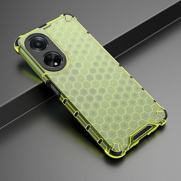 För Oppo A98 5g Anti-dropp phone case Tpu+pc Honeycomb Texture Cover Green