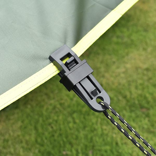 20 st Clips Heavy Duty Hög kvalitet Slitstark Premium Lock Grip Canopy Clamp För Markiser Camping Tarps Husvagn Clamps Krok null none