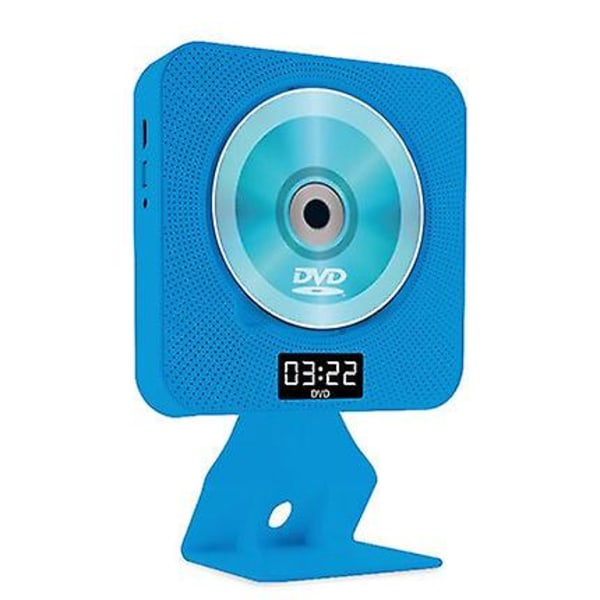 Väggmonterad Bluetooth Cd-spelare med fjärrskärm Bluetooth -funktion Cd-spelare stöder Mp3 Wma Vcd Dvd-format Engelska Learni Blue