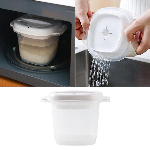 Mikrovågsugn Riskokare Multifunktionell ångkokare Soppa Matlagning Bento Lunchbox Shytmv
