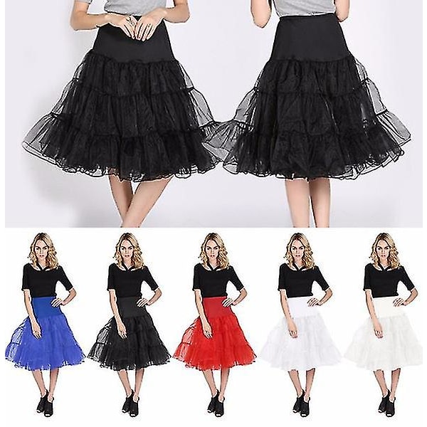 26" retro underkjol/50s Swing Vintage underkjol/rockabilly Tutu/fancy nätkjol Yellow L-XXL 16-22