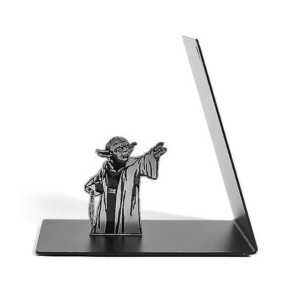 Yoda dekorativa bokstöd för tunga böcker Bokhylla Metall Skrivbord bokställ Bokstöd null none