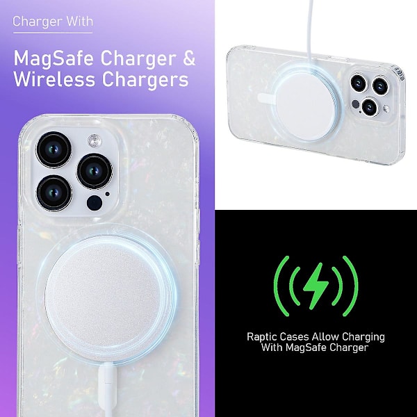 Magsafe- case kompatibelt med Iphone 15 Pro Max, skalmönster Soft Tpu Stötsäkert cover för kvinnor tjej Gray For iPhone 15 Pro Max