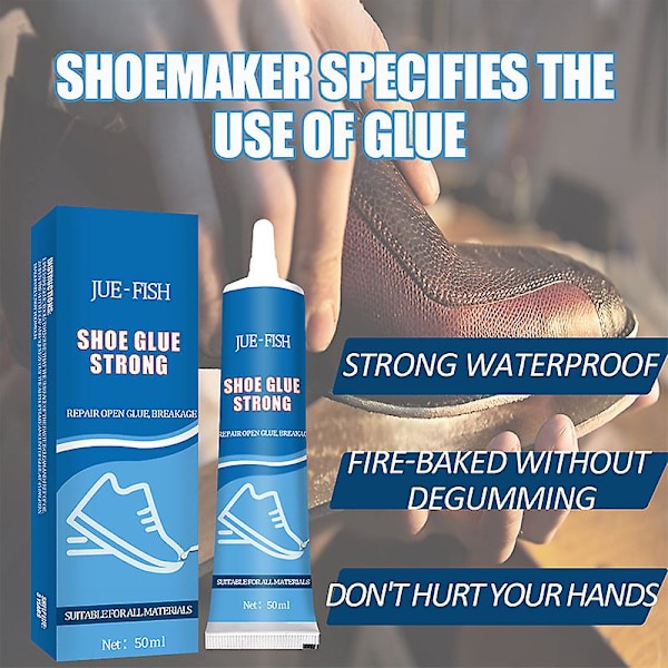 50ml Super Glue Shoe Lim Strong Multi-purpose Vattentätt Sho Repair Lim Blue none