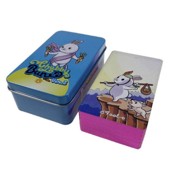 Chubby Bun Rabbit Oracle Tarot Card Spådomskort