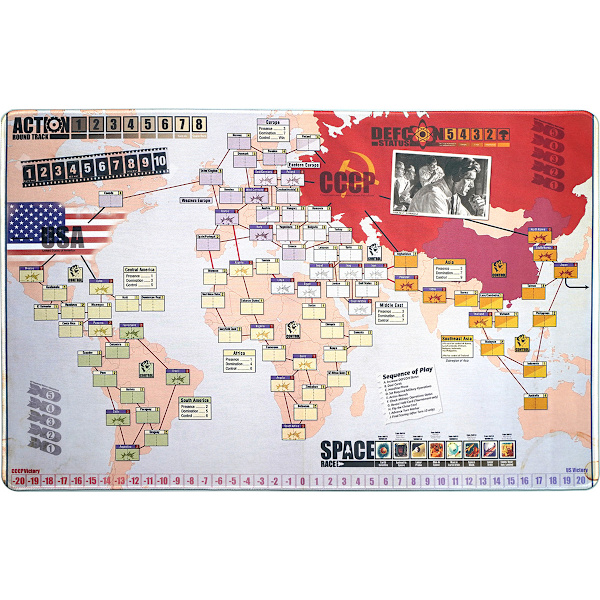 House Party Brädspel Twilight Struggle Cold War Mat