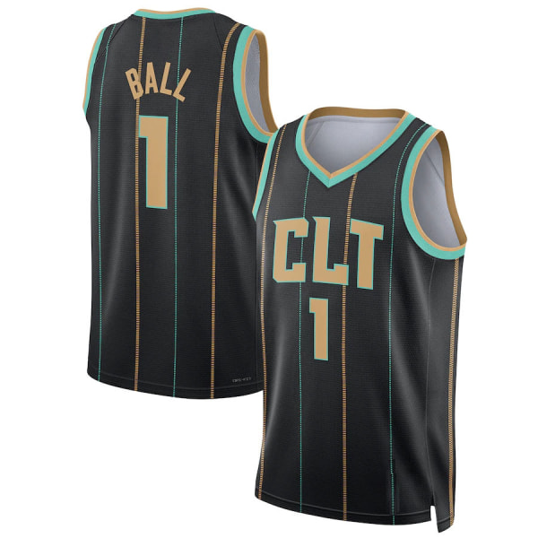 2023 Ny säsong NBA City Edition tröja CHA NR 1 tröja XL