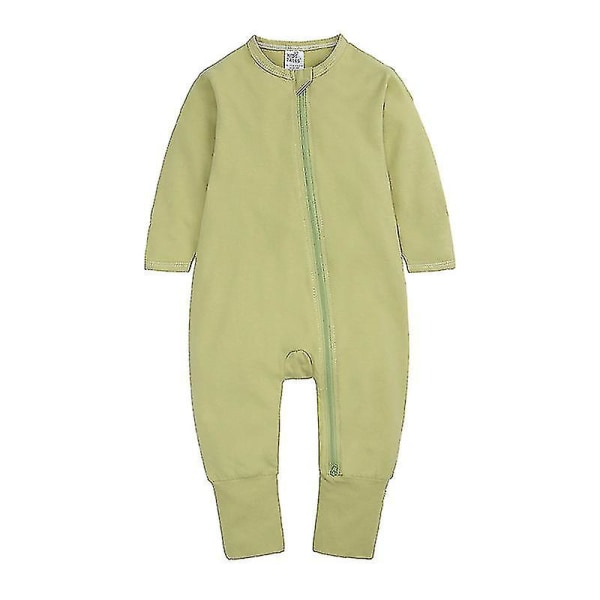 Barnkläder Och Höst Jumpsuit Nyfödd Långärmad Romper Romper Kläder green 80cm