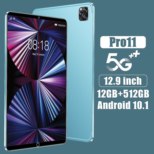 Pro11 12gbram + 512gbrom 12,9 tum Android OS 12.0 Blue