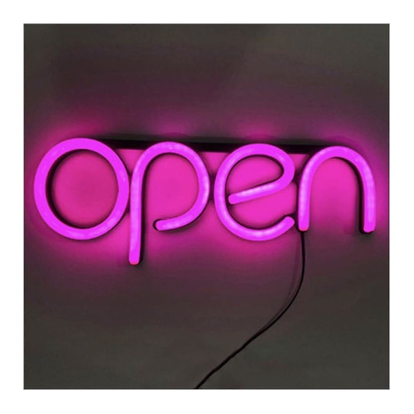 Led Neon Open Sign Light For Business Bar Club Ktv Väggdekoration Kommersiell belysning Pink