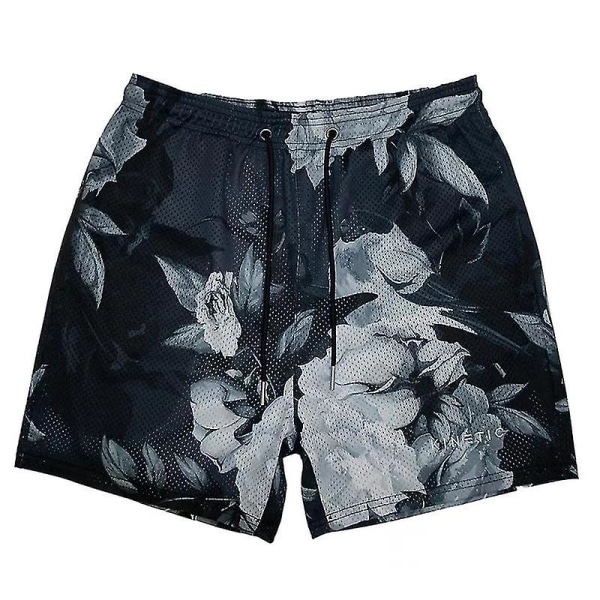 Nya Summe Basic Shorts för män Högkvalitativ modetrend Casual Shorts Basketträning Snabbtorkande Mesh Shorts för män som andas 2 XL