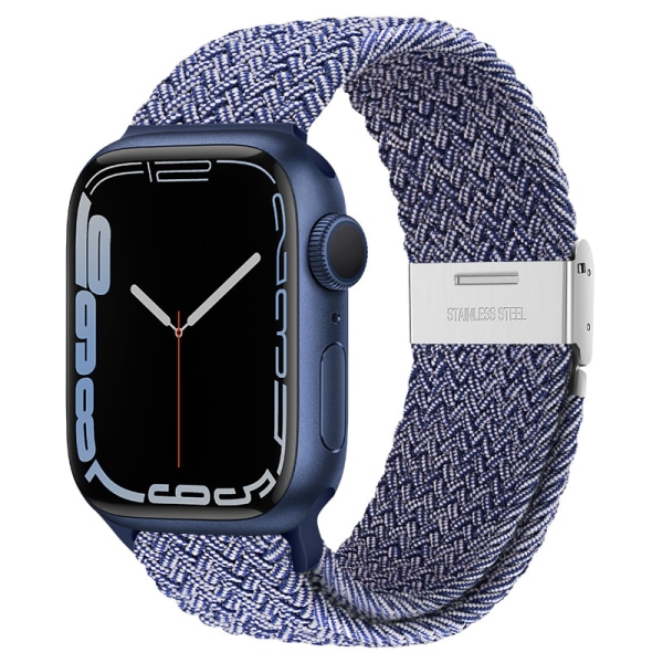 Lämplig för apple watch band Blått mellan det vita#42/44/45mm