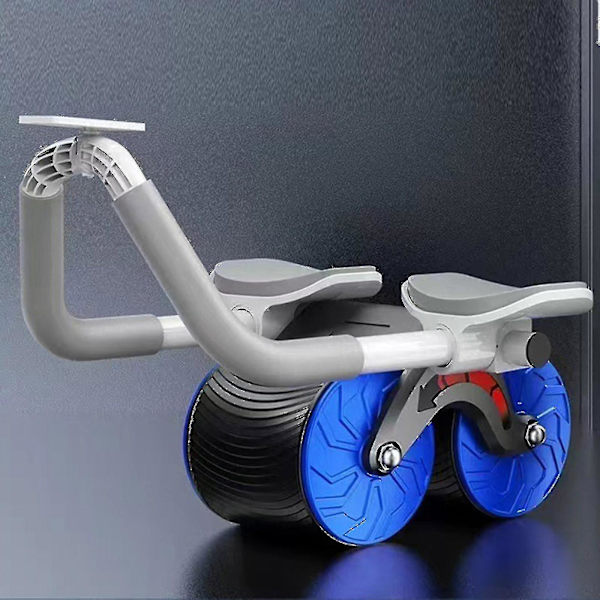 Abdominal Roller Automatisk Rebound Träning Magmuskel Artefakt Träning Fitness Hushåll blue