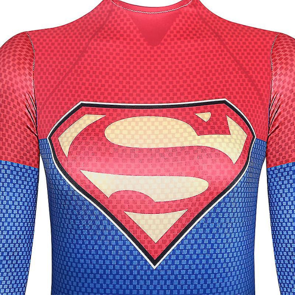 Superhjälte Supergirl Cosplay Dräkt Halloween Zentai Kappkostym För Barn Vuxen 110