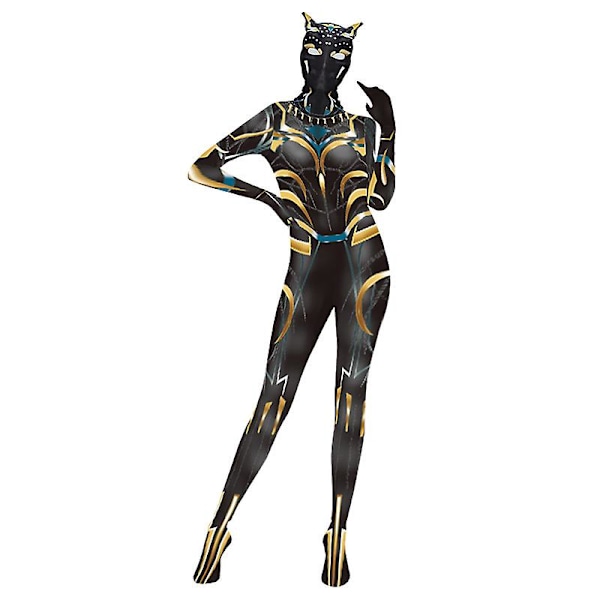 Halloween Barn Pojkar Flickor Black Panther 2 Cosplay Kostym Party Jumpsuit Playsuit