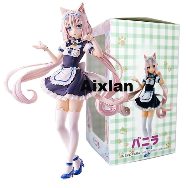 20 cm Nekopara Anime Figur Choklad Vanilj Azuki Kokos Lönn Kanel Pop Up Parade Pvc Action Figur Sexig tjej Figurine Leksaker C 17cm in box2