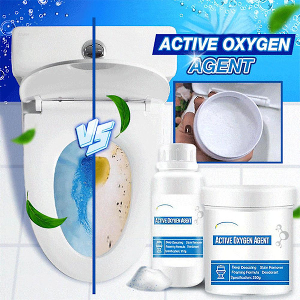 Toalett Active Oxygen Agents Kraftfullt 360 graders allroundvårdande rengöringsmedel 250g