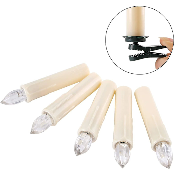 20 st Led-ljus Led Fairy Lights Sladdlösa dimbara levande ljus Flamlösa julljus för julgran, juldekoration, ons null none