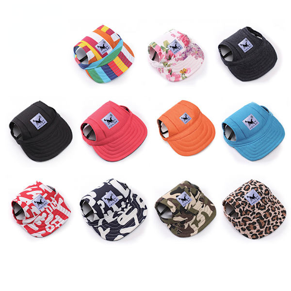 Husdjur tillbehör Hundkläder baseball keps Solskärm hatt orange L