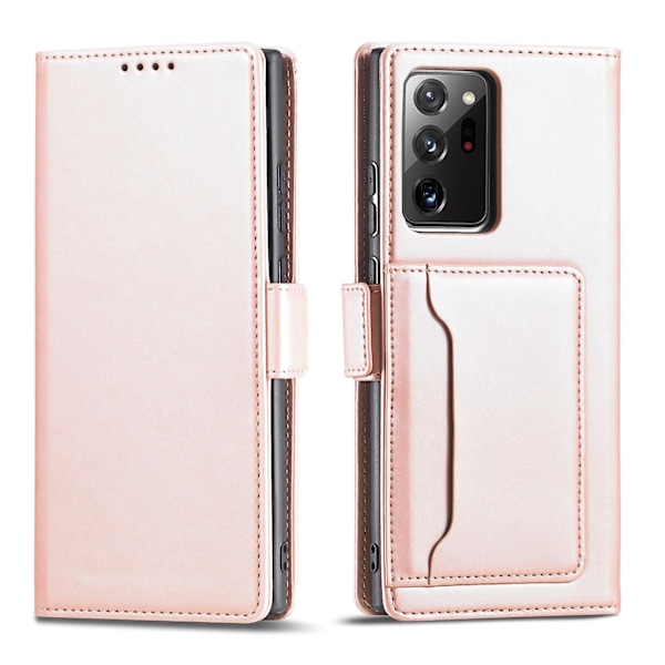 Case med magnetisk stängning i läder med kortfack Kompatibel med Samsung Galaxy A53 med stativ Red