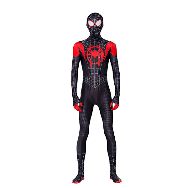 Halloween cos kostym barn jumpsuit huvudbonad kläder miles vuxen man gwine Spider tight man kläder Gewen mesh 170