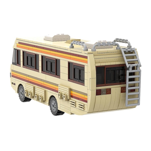 Moc Classic Movie Breaking Bad Car Building Blocks Kit Walter White Pinkman Cooking Lab Rv Fordonsmodell Leksaker för presenter 104 PCS