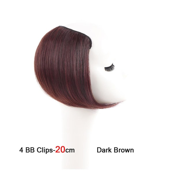 Dam Syntetisk Rak 4 clips i ett stycke Osynliga hårkuddar U-formad rotdyna Hög naturligt fluffigt hårförlängning 1B 30HL