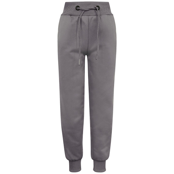 Unisex joggingdräkt med luva i vanlig svett för barn Steel Grey 5-6 Years
