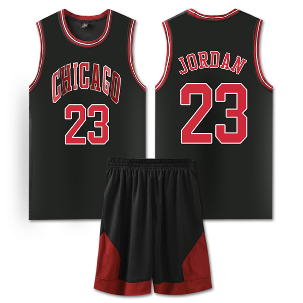NBA Basketball Uniform CHI Black Suit-No. 23 Jordan 4XL (180-185cm)