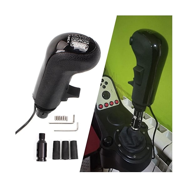 Pc USB High Low Gear Simulator Shifter Knopp För G29 G27 G25 Th8a USB Växlingsknapp För Ets2 Hb043 Black none