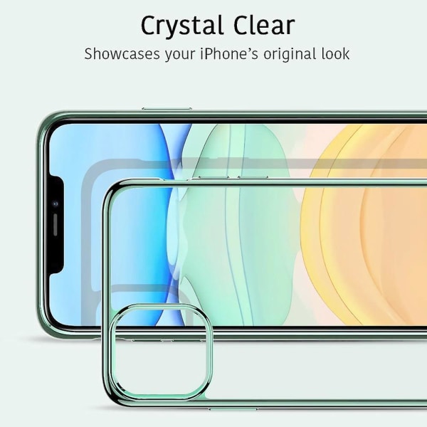 Essential kompatibel med Iphone 11- case, Slim Clear Soft Tpu, Flexibelt cover kompatibelt med Iphone 11 6,1-tums-grön null none