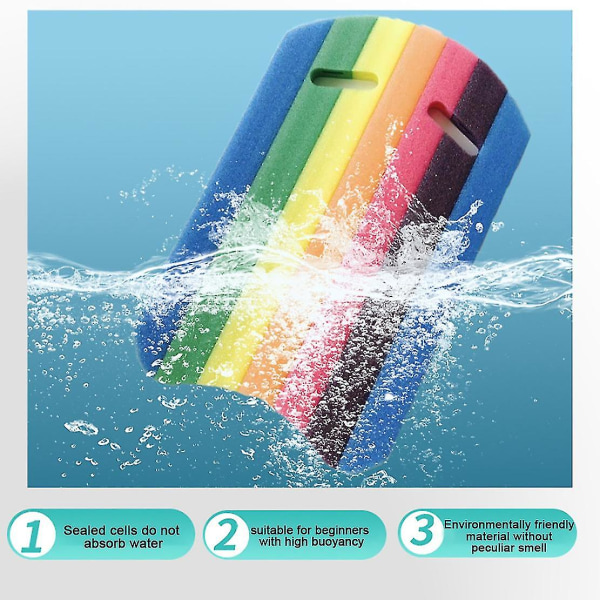 Barn Vuxna Regnbågssim Kickboard Foam Float Board Pool Aid Float Hand Foam Board Tool null none