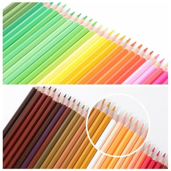 120 färgpennor med metalllåda - enkel åtkomst med 3 fack, perfekt set för artister och vuxna null none