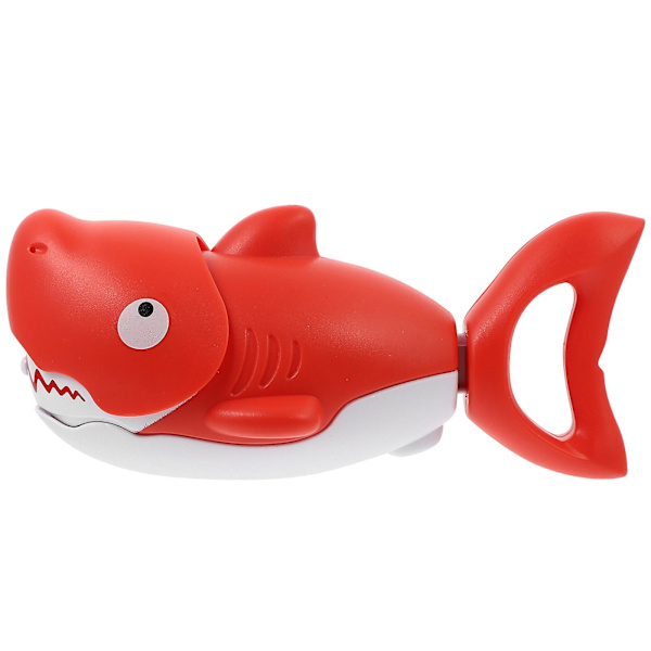 1 st hajformad Rolig Intressant Vattenskjutleksak Water Blaster Toy Badkarsleksak Red 18.5X8CM