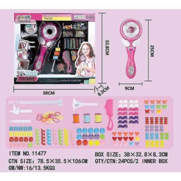 Magic Hair Braid Braid Artefact Girl Play House Frisör Smutsiga Braid Hair Braiding Machine